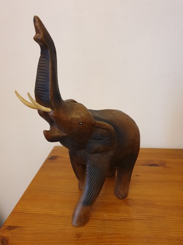 Grande statuette éléphant - , en