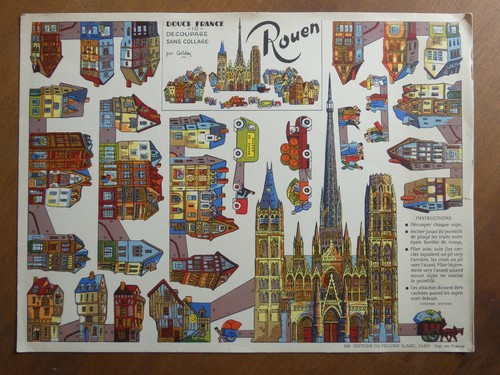 Maquette papier rouen douce - papier,