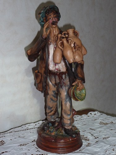 Statuette terre cuite - terre,
