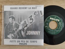 45T SP JOHNNY HALLYDAY QUAND REVIENT LA NUIT JUKE BOX  373.570 1966 ENCART COPIE