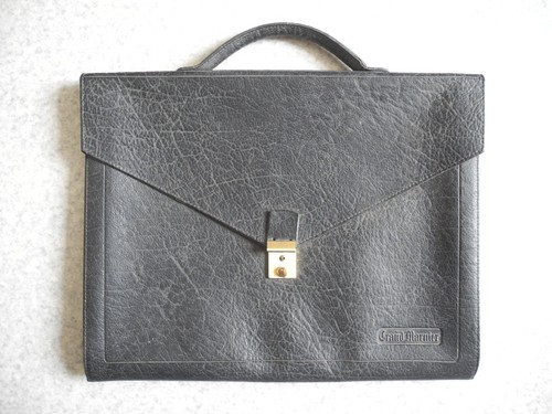 Ancien porte documents - ancien, cuir