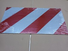 JEU DE 2 PANNEAUX DE SIGNALISATION REFLECHISSANT ROUGE ET BLANC 60X30CM ,  NEUF