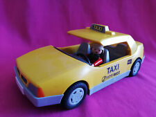 VEHICULE TAXI PLAYMOBIL 1997 GEOBRA INCOMPLET + 1 PERSONNAGE