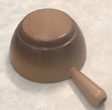 Caquelon Poêlon À Fondue Couleur Marron En Fonte Émaillée 20 Cm