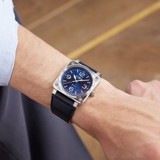 Bell & Ross BR-03 acier bleu