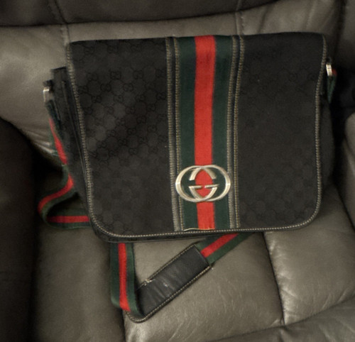 Gucci black web - black, stripe