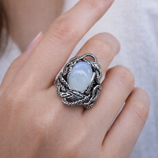 Bague argent 925 serpent