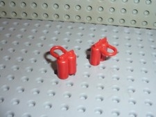2x LEGO Red Minifig Accessory Airtanks Réf 3838 Set 6970/928/6953/6701/6930/6711