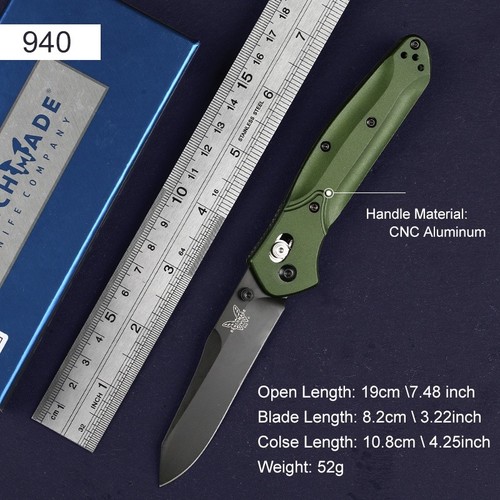 Green aluminum handle black - aluminum,
