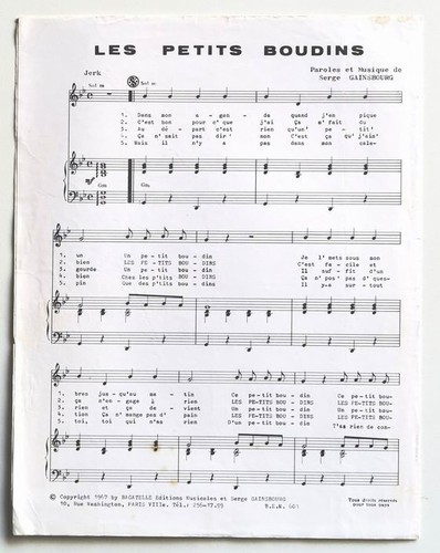 Partition vintage sheet music