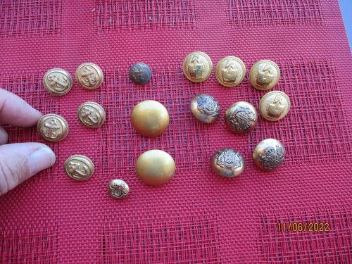 Lot anciens boutons - lot, veste