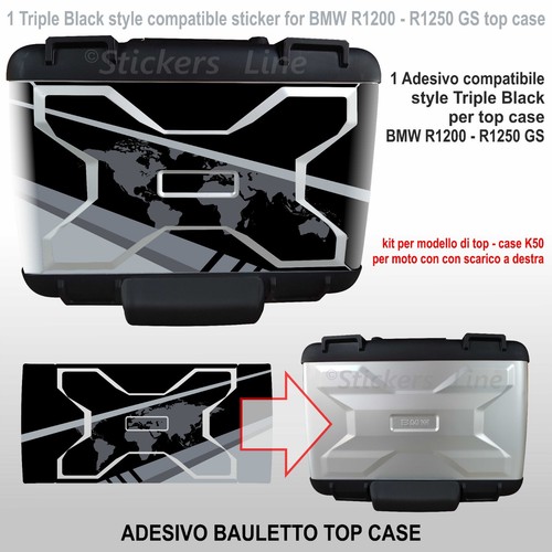 Autocollant top case bauletto - autocollant,