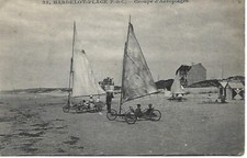 HARDELOT PLAGE ,LES CHARS A VOILE