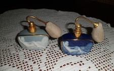 2 Vaporisateurs en Porcelaine de Limoges Hauteur 8 cm Longueur 6,5 cm 