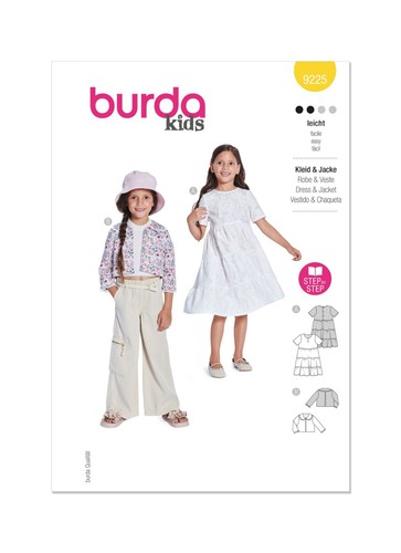Burda kids 9225 robe - et, veste