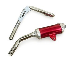 RED Exhaust Pipe Muffler Dirt