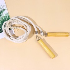  P.E.Test Jump Rope Durable Jumping Exercise Equipment Poignée en bois Corde à