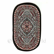 Maison de Poupées Miniature Petit Ovale 18th Siècle Moquette / Tapis (18SO01)