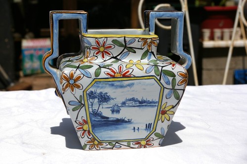 Ancien vase faïence st - vase,