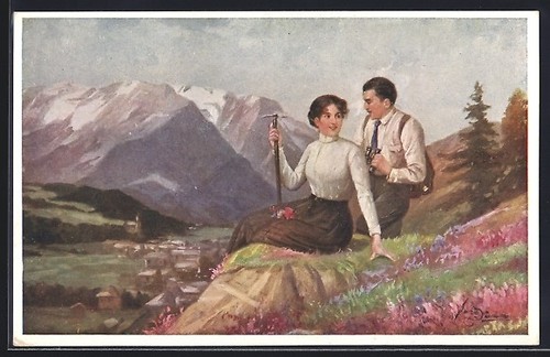 Carte postale artiste - postale, d'artiste