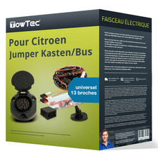Faisceau universel 13 broches pour CITROEN Jumper Kasten/Bus type 230 TowTec TOP
