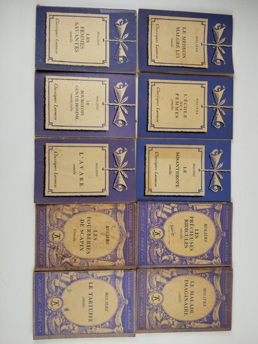 Lot livres molière ancien - 10,