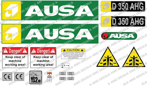 Autocollants ausa d350 ahg - autocollants,