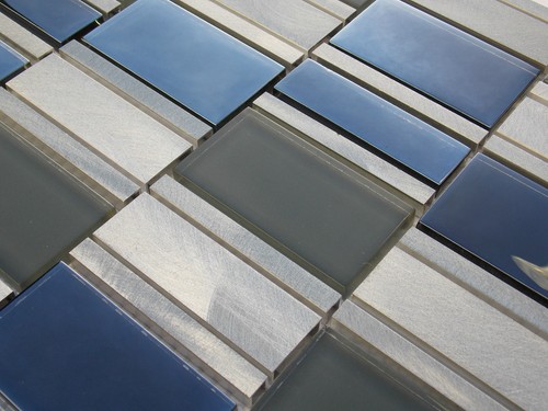 Mosaïque aluminium carrelage - ,