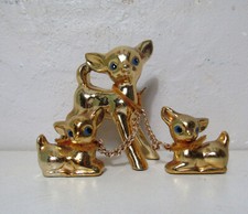 Bambi vintage bibelot porcelaine or bergère de france