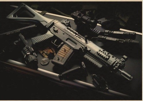 Poster affiche fusil - affiche,