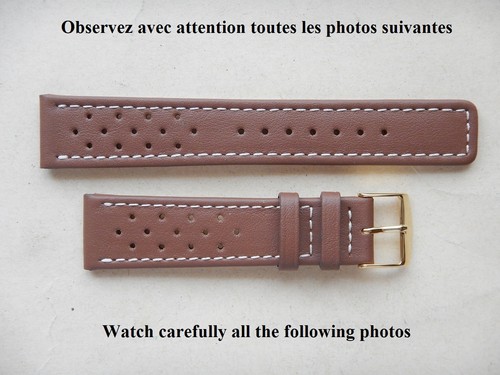 20mm bracelet cuir vachette - 20mm,
