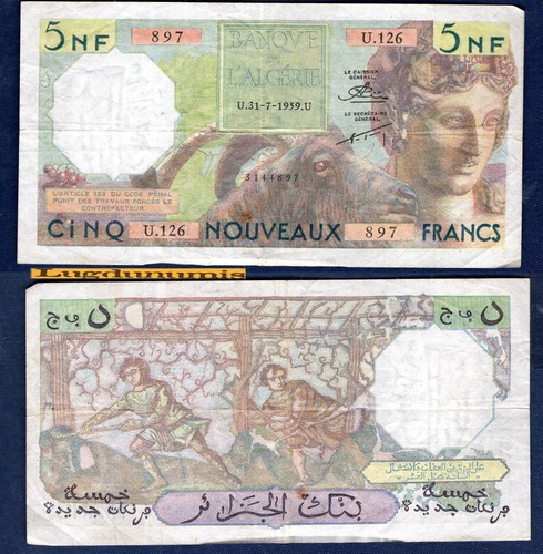 Algérie nouveaux francs - 5,