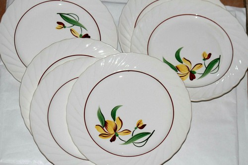 Lot assiettes plates peintes - assiettes,