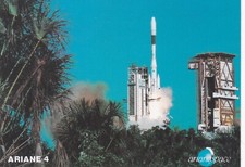 U30 autocollant Stickers Vintage  autocollant fusée ARIANE 4 ARIANESPACE Neuf 