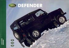 Catalogue Brochure Land Rover Defender 1998 Belgique en français