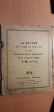 BERNARD moteur diesel 34 et 44 : Catalogue pièces 1972