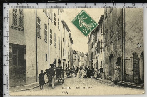 Cuers 1912 route toulon rare - 1912,