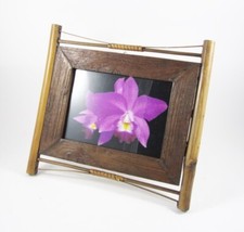 Cadre photo en teck et Bambou