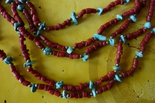 Collier ethnique rangs - 5, en