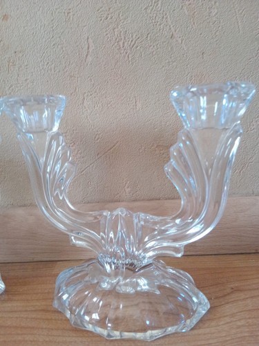 Paire bougeoirs chandeliers - paire,