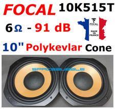 ?⬜? FOCAL ✅ K2 POWER ► 10K515 T Home KEVLAR Woofer 6Ω 260 mm 10" Speakers Pair