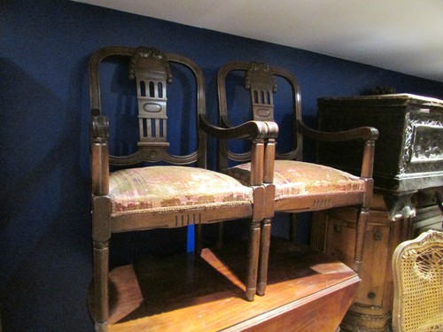 Ancienne paire fauteuils - ancienne, de