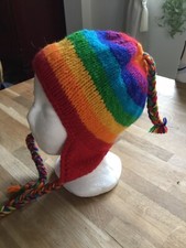 Bonnet Femme Pure Laine Népal, Doublé Neuf