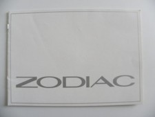 Brochure anglaise FORD ZODIAC de 1950 en anglais