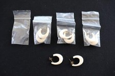 5 Paires De 1990's Sanglier Défense Boucles D'Oreilles 2.5cm