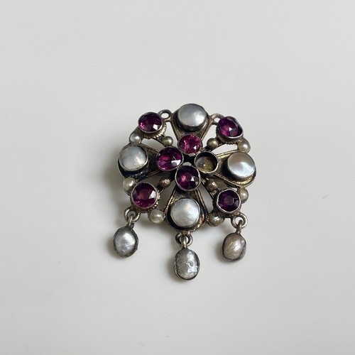 Ancien broche 19eme argent - ancien,