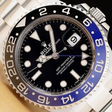 2018 Carte Rolex Gmt Master II 116710BLNR Batman Cadran Noir Céramique Acier