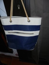 Sac style cabas vintage bleu