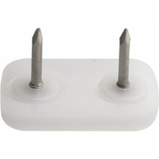 Patin deux pointes blanc-30x18