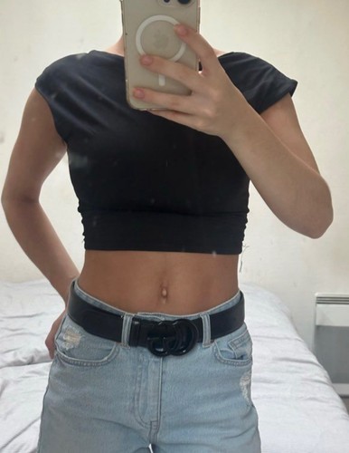 Ceinture cuir marque - en,